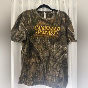 CANCELLED Podcast Camo Tour T Shirt - Larve